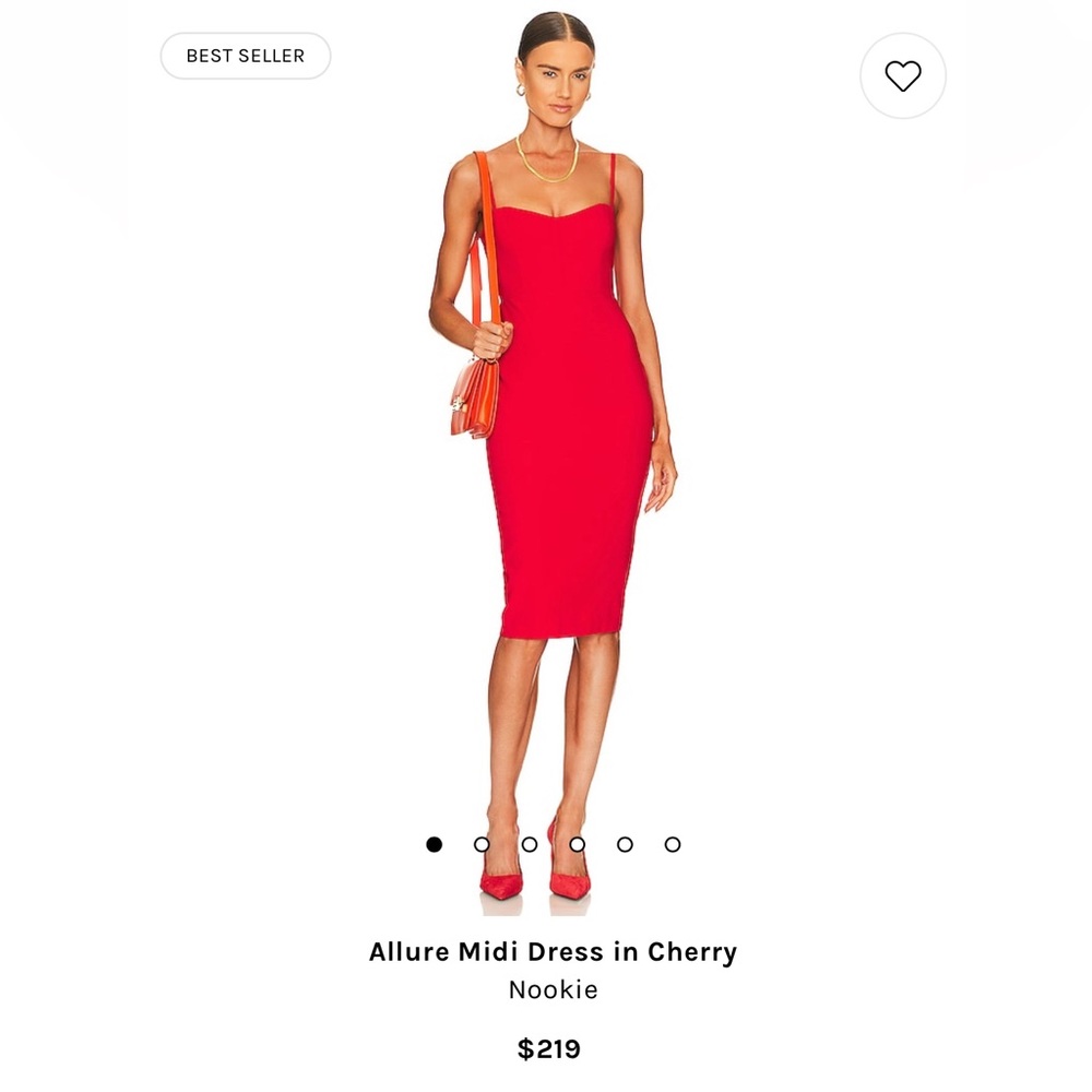 REVOLVE Nookie Allure Midi Dress in Cherry